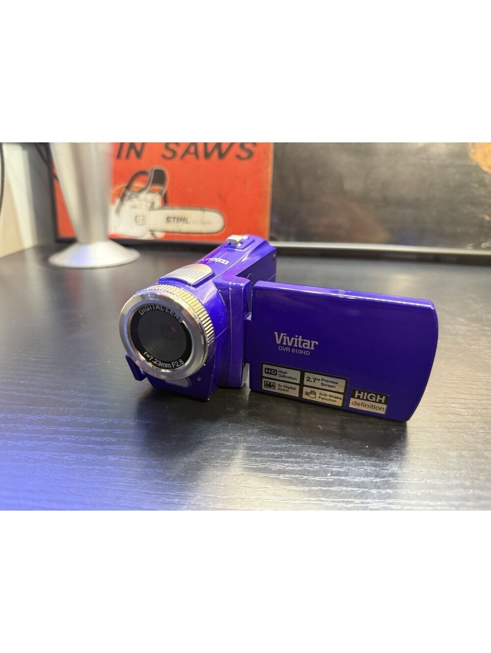 Vivitar DVR 810HD High Definition Compact Camcorder - Purple